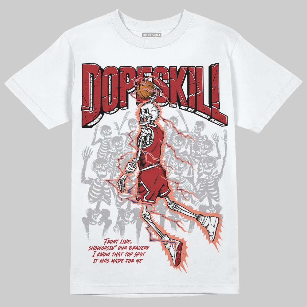 Jordan 1 High OG Rare Air “Cinnabar” DopeSkill T-Shirt Thunder Dunk Graphic Streetwear - White