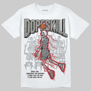 Jordan 9 Cool Grey DopeSkill T-Shirt Thunder Dunk Graphic Streetwear - White