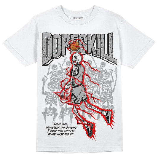 Jordan 1 Low OG “Shadow” DopeSkill T-Shirt Thunder Dunk Graphic Streetwear - White