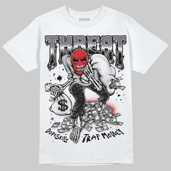 Jordan 4 “Fear” DopeSkill T-Shirt Threat Graphic Streetwear - White