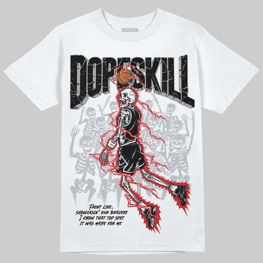 Jordan 5 Retro OG Black Metallic Reimagined DopeSkill T-Shirt Thunder Dunk Graphic Streetwear - WHite