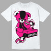 Jordan 1 Low GS “Fierce Pink” Dopeskill T-Shirt Sneakerhead BEAR Graphic Streetwear - White