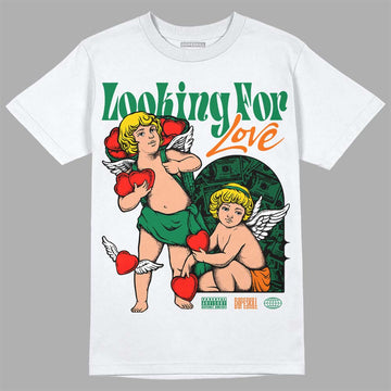 Green Sneakers DopeSkill T-Shirt Looking For Love Graphic Streetwear - White 