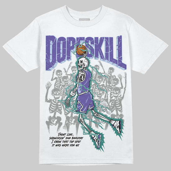 Jordan 5 OG “Grape” DopeSkill T-Shirt Thunder Dunk Graphic Streetwear - White