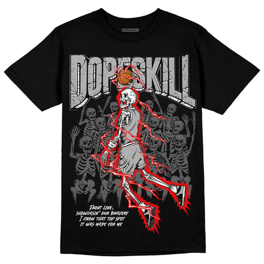 Jordan 1 Low OG “Shadow” DopeSkill T-Shirt Thunder Dunk Graphic Streetwear - Black