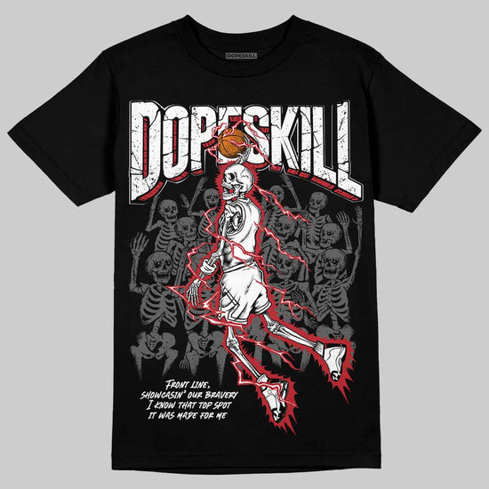 Jordan 14 Retro ‘Black Toe’ DopeSkill T-Shirt Thunder Dunk Graphic Streetwear - Black