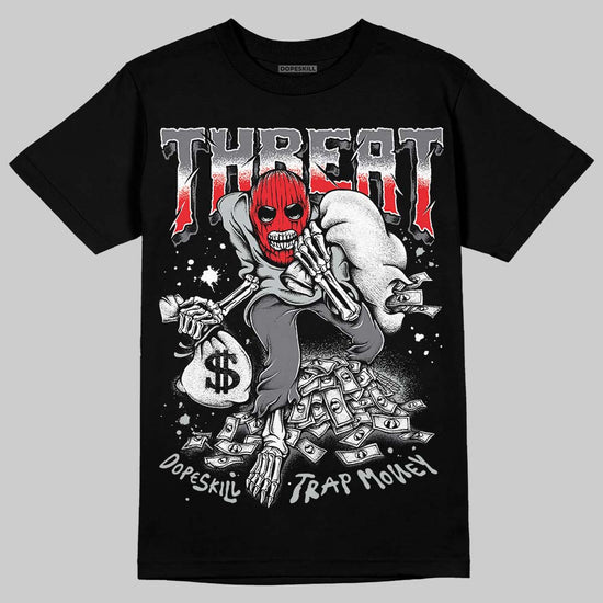 Jordan 4 “Fear” DopeSkill T-Shirt Threat Graphic Streetwear - Black