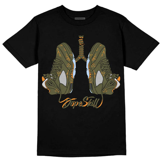 Jordan 5 "Olive" DopeSkill T-Shirt Breathe Graphic Streetwear - Black
