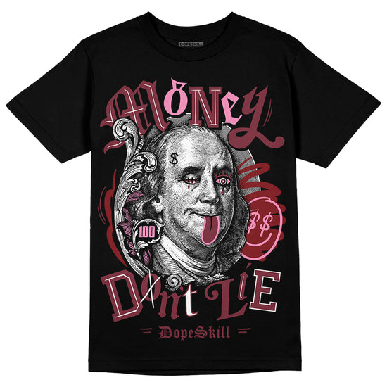 Jordan 1 Retro High OG “Team Red” DopeSkill T-Shirt Money Don't Lie Graphic Streetwear - Black