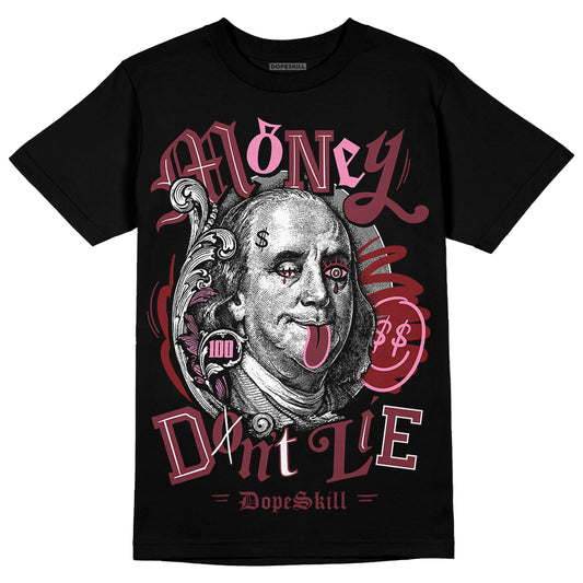 Jordan 1 Retro High OG “Team Red” DopeSkill T-Shirt Money Don't Lie Graphic Streetwear - Black