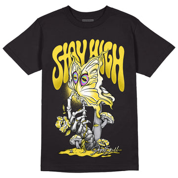 Jordan 11 Low 'Yellow Snakeskin' DopeSkill T-Shirt Stay High Graphic Streetwear - Black