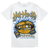 Dunk Blue Jay and University Gold DopeSkill T-Shirt Hot Mouth Graphic Streetwear - White