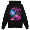 Jordan 4 GS “Hyper Violet” DopeSkill Hoodie Sweatshirt Break Through Graphic Streetwear - Black