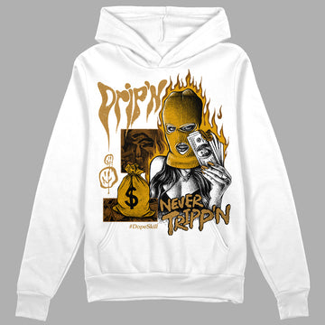 Jordan 13 Wheat 2023 DopeSkill Hoodie Sweatshirt Drip'n Never Tripp'n Graphic Streetwear - White