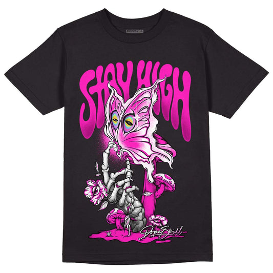 Dunk Low GS “Active Fuchsia” DopeSkill T-Shirt Stay High Graphic Streetwear - Black