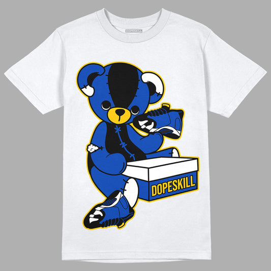 Jordan 14 “Laney” DopeSkill T-Shirt Sneakerhead BEAR Graphic Streetwear - White 