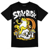 Jordan 4 Retro “Vivid Sulfur” DopeSkill T-Shirt Stay Busy Graphic Streetwear - Black