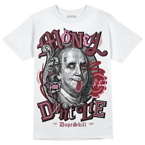 Jordan 1 Retro High OG “Team Red” DopeSkill T-Shirt Money Don't Lie Graphic Streetwear - White