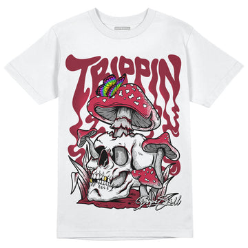 Jordan 1 Retro High '85 OG Metallic Burgundy DopeSkill T-Shirt Trippin Graphic Streetwear - WHite 