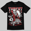 Jordan 12 Retro Flu Game (2025) DopeSkill T-Shirt Threat Graphic Streetwear - Black