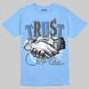 Vans Knu Stack Vintage Satin Dream Blue DopeSkill Blue T-shirt Trust No One Graphic Streetwear