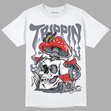 Jordan 14 Retro 'Stealth' DopeSkill T-Shirt Trippin Graphic Streetwear - White