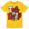 Yellow Sneakers DopeSkill Gold T-shirt Talk Is Chip Graphic Streetwear