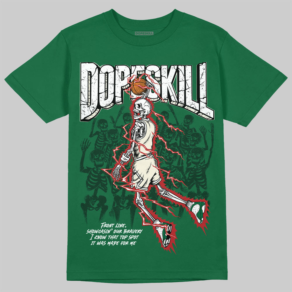 Jordan 13 GS “Pine Green” DopeSkill T-Shirt Thunder Dunk Graphic Streetwear - Irish green