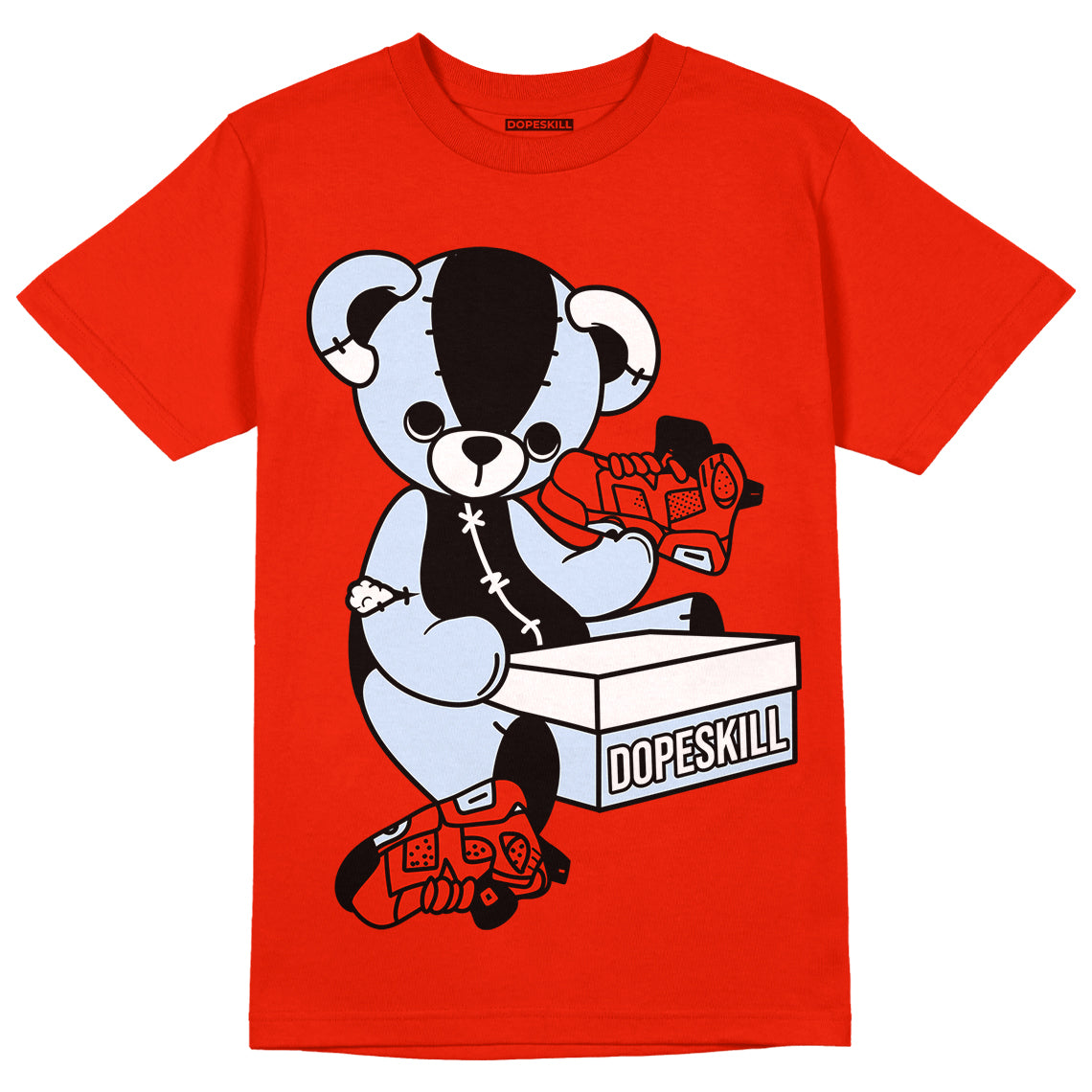 Jordan 6 Retro Toro Bravo DopeSkill Varsity Red T-shirt Sneakerhead BEAR Graphic Streetwear