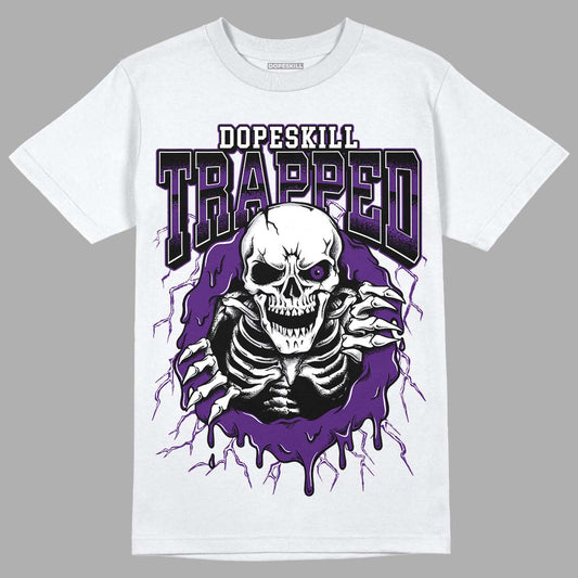 Jordan 12 “Field Purple” DopeSkill T-Shirt Trapped Halloween Graphic Streetwear - White