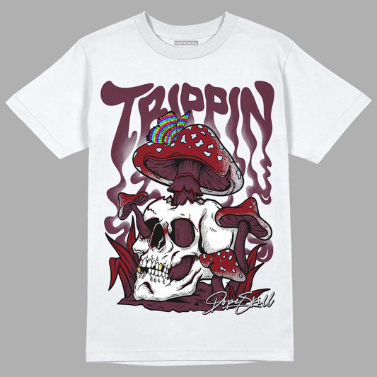 Jordan 5 Retro Burgundy (2023) DopeSkill T-Shirt Trippin Graphic Streetwear - White 