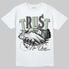 Jordan 4 WMNS “Seafoam” (2025) DopeSkill T-Shirt Trust No One Graphic Streetwear - White