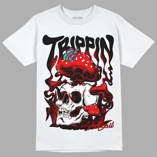 Jordan 1 Retro High OG "Satin Bred" DopeSkill T-Shirt Trippin Graphic Streetwear - White 