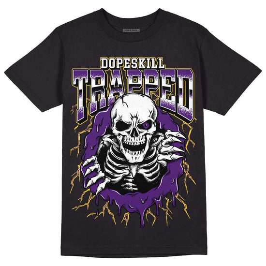 Jordan 12 “Field Purple” DopeSkill T-Shirt Trapped Halloween Graphic Streetwear - Black