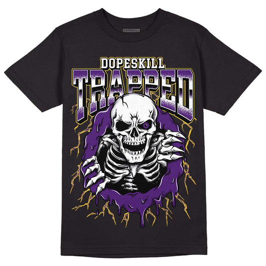Jordan 12 “Field Purple” DopeSkill T-Shirt Trapped Halloween Graphic Streetwear - Black