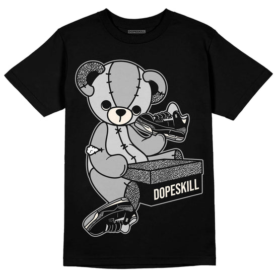 Jordan 3 “Off Noir” DopeSkill T-Shirt Sneakerhead BEAR Graphic Streetwear - Black