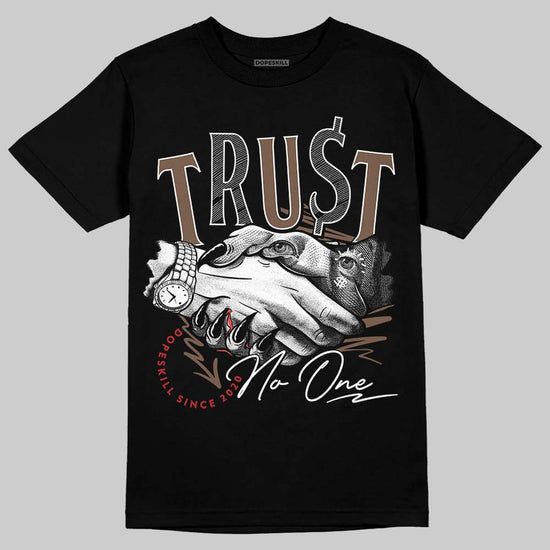 Jordan 9 'Olive' DopeSkill T-Shirt Trust No One Graphic Streetwear - Black