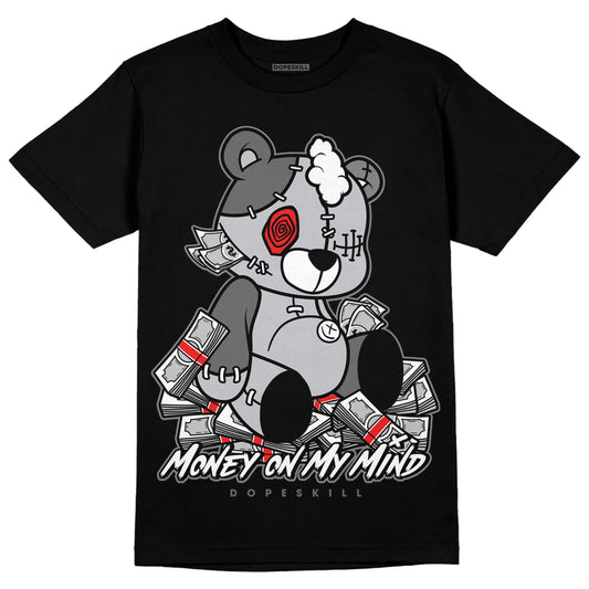 Grey Sneakers DopeSkill T-Shirt MOMM Bear Graphic Streetwear - Black