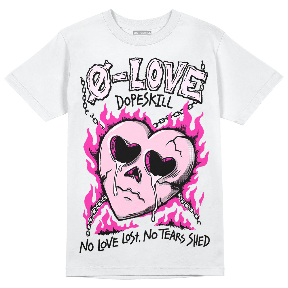 Dunk Low GS 'Triple Pink' DopeSkill T-Shirt Crying Heart Graphic Streetwear - White 