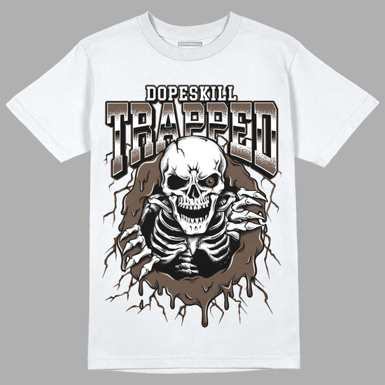 Jordan 1 Retro High OG Palomino DopeSkill T-Shirt Trapped Halloween Graphic Streetwear - White