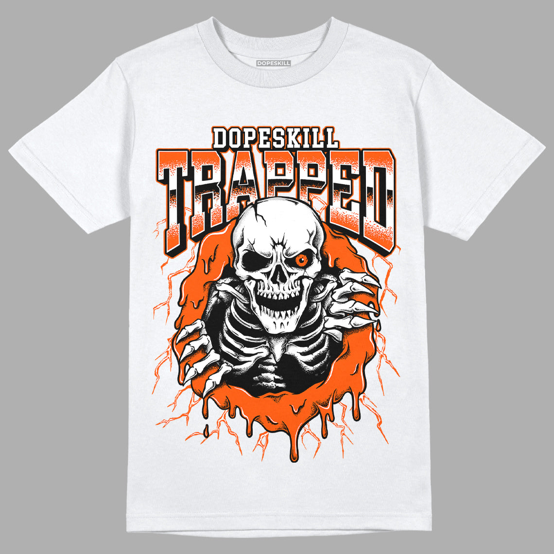 MSCHF Super Normal 2 Orange Milk DopeSkill T-Shirt Trapped Halloween Graphic Streetwear - White