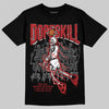 Jordan 12 Retro Flu Game (2025) DopeSkill T-Shirt Thunder Dunk Graphic Streetwear - Black