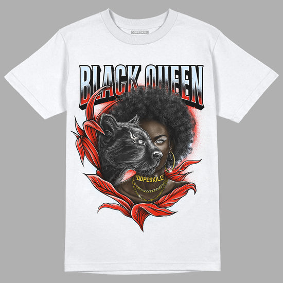 Jordan 6 Retro Toro Bravo DopeSkill T-Shirt New Black Queen Graphic Streetwear - White