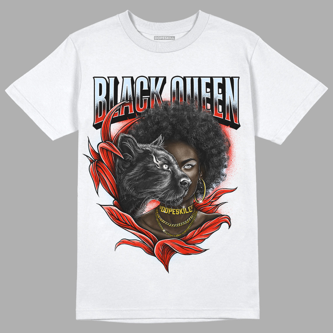 Jordan 6 Retro Toro Bravo DopeSkill T-Shirt New Black Queen Graphic Streetwear - White