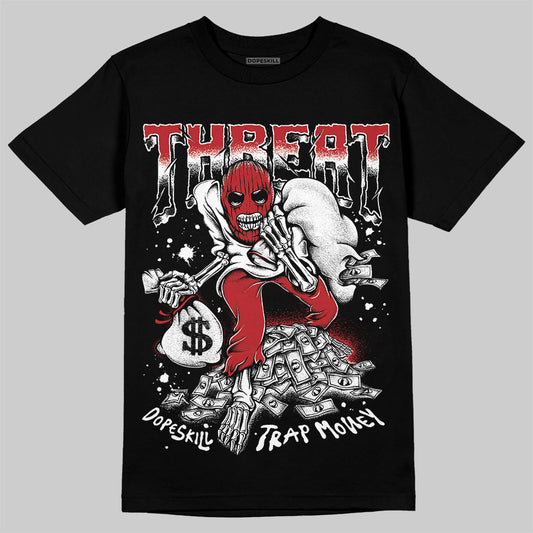 Jordan 1 Retro High OG Black Toe Reimagined DopeSkill T-Shirt Threat Graphic Streetwear - Black