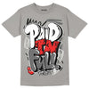 Grey Sneakers DopeSkill Grey T-shirt New Paid In Full Graphic Streetwear