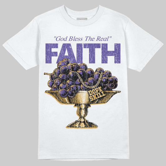 Jordan 5 OG “Grape” DopeSkill T-Shirt Faith Graphic Streetwear - White 