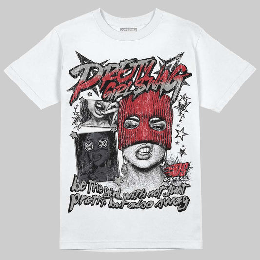 Jordan 3 Retro Black Cat DopeSkill T-Shirt Pretty Girl Swag Graphic Streetwear - White