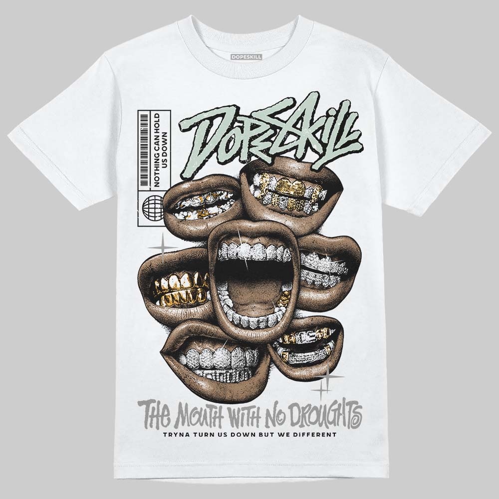 Jordan 1 Retro Low OG Year of the Snake (2025) DopeSkill T-Shirt The Mouth With No Droughts Graphic Streetwear - White