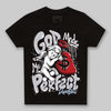 Jordan 5 Retro OG Black Metallic Reimagined DopeSkill Toddler Kids T-shirt God Made Me Perfect Graphic Streetwear - black